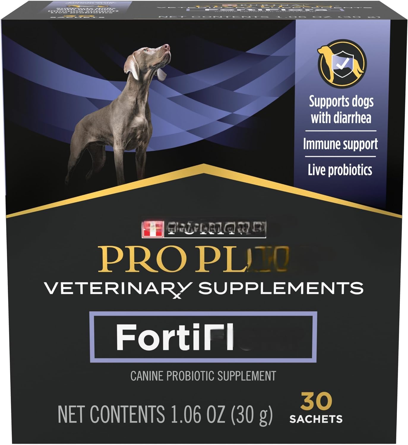 Pur na Pro Plan Veterinary Supplements for Flora Dog Probiotic Supplement, Ca ne Nutritional Supplement - 30 Ct. Box