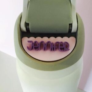 Personalized 3D Name Plate Compatible with Owala Water Bottle 24oz 32oz 40oz | 100 Color Options, 12 Font Options | Custom Name Plate Freesip Topper