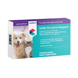 same pro liver support for small dogs and cats, 90mg, purple, up to 12 lb