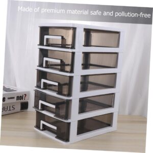 Unomor Multi-layer Storage Shelf Mini Vanity Desk Drawer Storage Trolley Storage Shelf for Home Tiered Drawer Organizer Locker Biuris Desk Organiser Drawers Mini Desk Drawers Cube Bins