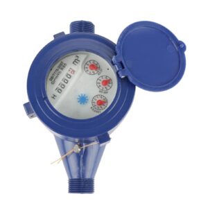 XAXAX Water Flow Meter, Water Meter Water Flow Meter， 15mm 1/2 Inch Cold Water Meter for Garden & Home Use Wet Table Measuring Tool,Gallon, QTS, PTS, L, m³