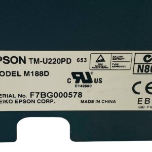 Epson TM-U220PD Dot Matrix POS Receipt Ticket Printer Parallel, Bundle with AC Adapter