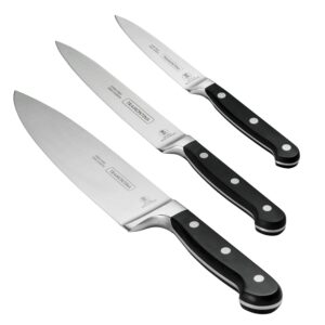 tramontina pro series forged 3-piece starter kitchen knife set