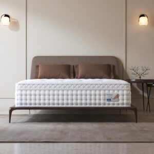 bedstory queen size mattress, 12 inch plush comfort memory foam hybrid mattress queen size, fiberglass free pocket spring bed mattress in a box - edge support, certipur-us