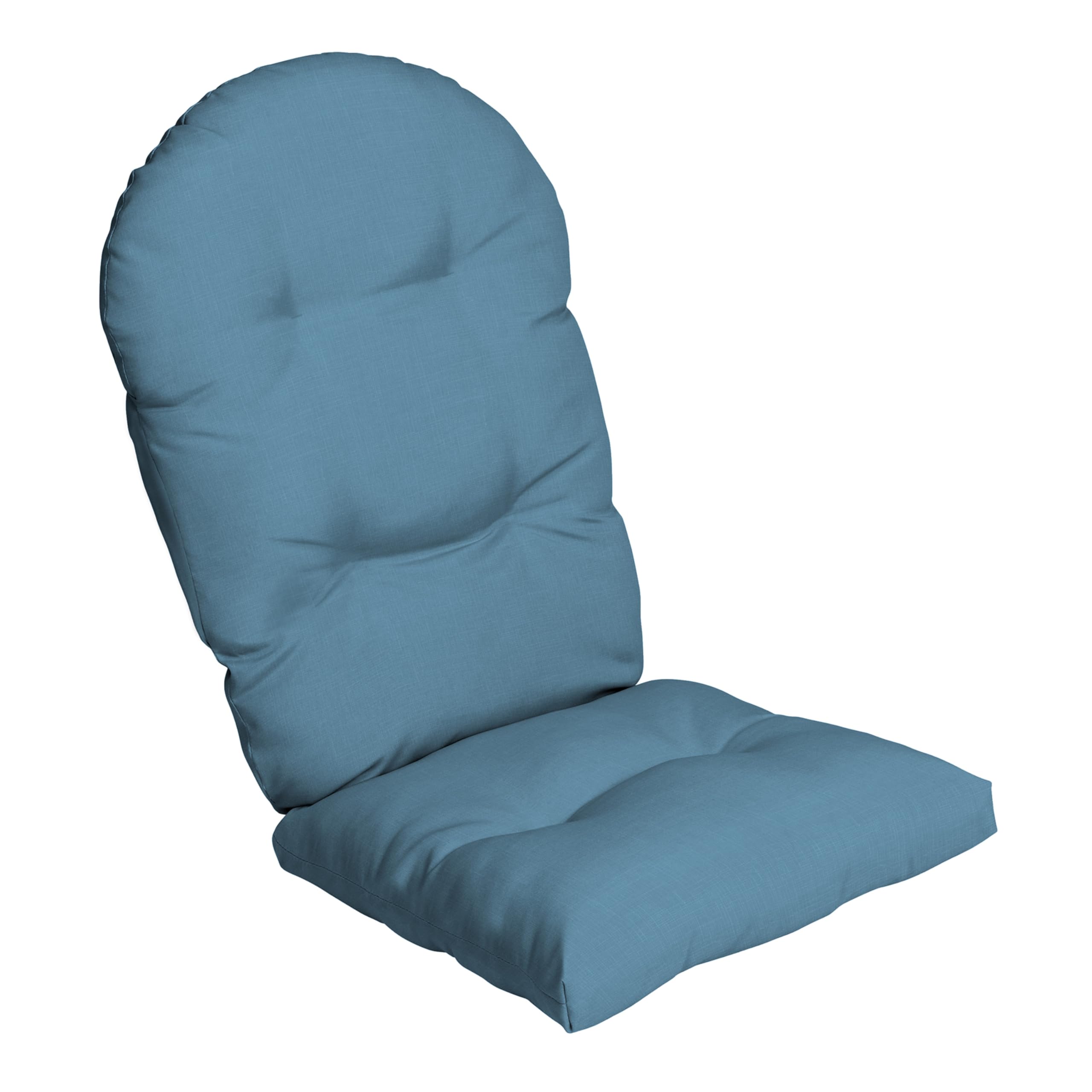 Arden Selections Plush Comfort Modern Rocking Chair Cushion, 20 x 18, Tufted Cushions for Rocking and Adirondack Chairs, French Blue Texture