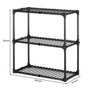 Star20XX 3-Shelf Wire Rack with Cover, Inclouding One Cover