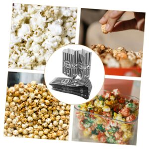 Ipetboom 100pcs Popcorn Bag Popcorn Packaging Boxes Movie Night Popcorn Boxes Popcorn Treat Bags Popcorn Machine Popcorn Treat Boxes French Fries Holder Cardboard Candy Container Paper