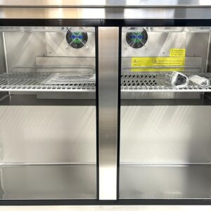 GenKraft Commercial Refrigerated - Salad/Sandwich Prep Table 48", 12 pan Capacity, Refrigerated Stainless Prep Table, used in Restaurants, Food Trucks, Fast Food Shops etc.