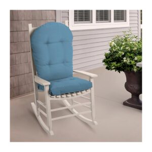 arden selections plush comfort modern rocking chair cushion, 20 x 18, tufted cushions for rocking and adirondack chairs, french blue texture