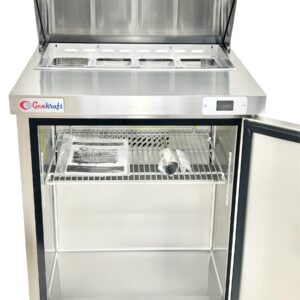 GenKraft Commercial Refrigerated - Sandwich/Salad Prep Table 29" GTSSP-29, 8 pan Capacity Used in Restaurants, Food Trucks, Fast Food Shops etc.