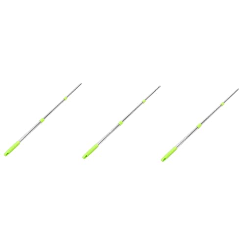 FOMIYES 3 Sets Mop Stick Broom Pole Replacement Mop Handle Fiberglass Broom Mop Pole Replacement Commercial Replacement Mop Pole Palo Pole Tip Rod Mop Handles for Floor Cleaning Plastic