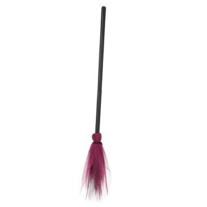 gradeneve halloween broom halloween costume party supplies pot accessoire indoor broom garden broom witch costume miracle broom witch broomstickbroom handles cosplay broomstick for mesh rosy