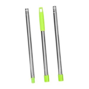 FOMIYES 3 Sets Mop Stick Broom Pole Replacement Mop Handle Fiberglass Broom Mop Pole Replacement Commercial Replacement Mop Pole Palo Pole Tip Rod Mop Handles for Floor Cleaning Plastic