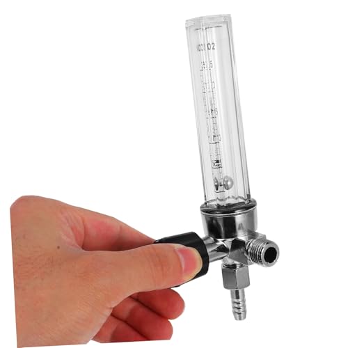 OSOLADY 3pcs Barometer Flowmeter Air Flow Meter Argon Regulator Argon Flow Meter Gas Flow Meter Flow Indicator Flow Meter Tube Measurement Tool Transparent Aluminum Alloy