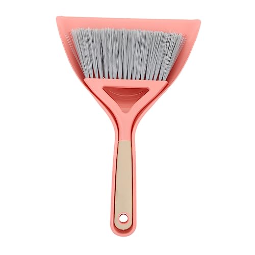 1 Set Broom Dustpan Set Pans Ceiling Fan Shovel Piso Car Cleaning Brushes Whisk Escobas Tiny Desktop Cleaning Supplies Household Cleaning Brush Mini Broom Mini Dustpan Plastic Pink Gogogmee