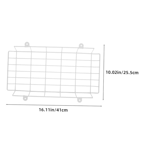 TINEASUR 2pcs School Evacuation Sign Emergency Sign Covers Emergency Light Damage Stopper Exit Sign Damage Stopper Exit Sign Protective Guard Exit Sign Damage Cage LED Exit Sign White Iron