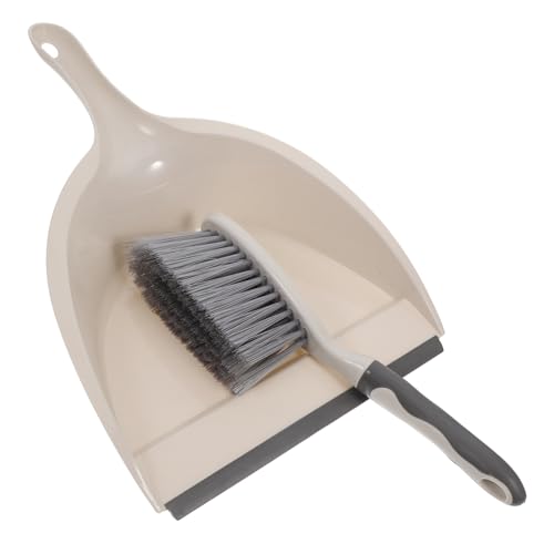 MUCKLILY 1 Set Broom Dustpan Broomstick Hand Held Broom Mini Dustpan and Brush Mini Dust Pan and Brush Portable Broom Household Brooms Handheld Broom and Dustpan Mini Hand Broom Pan Plastic