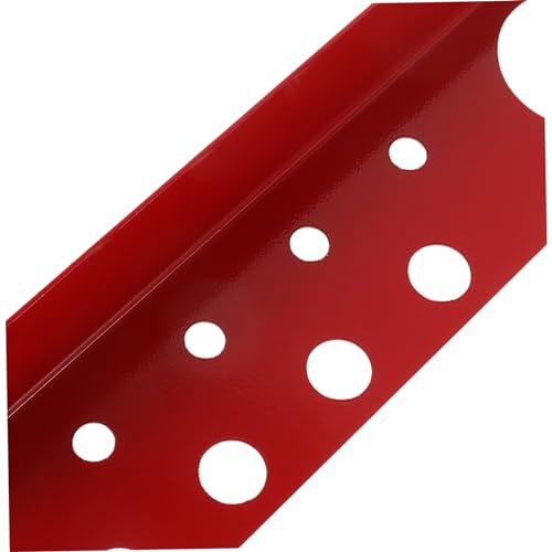 IWOWHERO Storage Hanging Board Storage Rack Tools Tool Holder Pegboard Accessory Shelf for Garage Tool Pegboard Organizer Warehouse Tool Shelf Garage Tool Shelf Rack for Hardware Red Steel