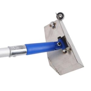 Drywall Tools Skimming Blade with 2 Meter Telescopic Pole, Wall Corner Drywall Scraper, Stainless Steel Construction Tools Bearing Plaster Finishing Tool