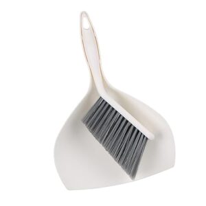 gogogmee 1 set children's dustpan broom pet cage broom cleaning kit broom with dustpan small dustpan and brush small cleaning broom desk hand broom keyboard broom clean keyboard pp white