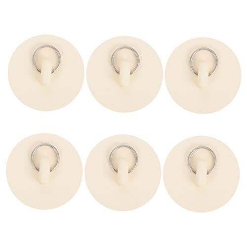 ABOOFAN 6pcs Rubber Sink Stopper Bathtub Stopper Kitchen Drain Stopper Sealing Sink Drain Plug Hair Stopper Bath Tub Stoppers Sink Plug Sink Stopper Replacement Bathtub Drain Plug White