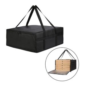 MagiDeal Pizza Carrier Pizza Insulated Bag Professional for Deliveries Grocery Tote Food Delivery Bag for Commercial Outdoor Catering, 50x50x15CM