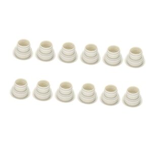 nulylu 12pcs kitchen accessories sink hose sink plug sewer pipe sealing plug hose plug bathtub stopper for bathroom washing machine strainer cover waste sealing ring white