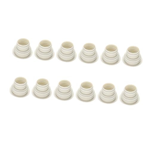 NULYLU 12pcs Kitchen Accessories Sink Hose Sink Plug Sewer Pipe Sealing Plug Hose Plug Bathtub Stopper for Bathroom Washing Machine Strainer Cover Waste Sealing Ring White