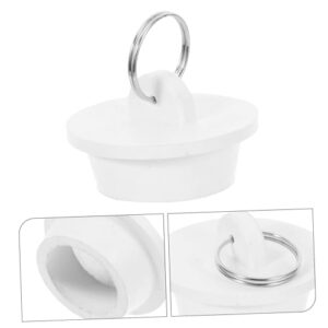 IWOWHERO Kitchen Water Plug Shower Faucet Cover Bath Tub Drain Stoppers Pool Plug Caps Sink Stopper Drain Plug Drain Cover Tub Stopper Bathtub Drain Stopper Sink Bathtub Plug Rubber White