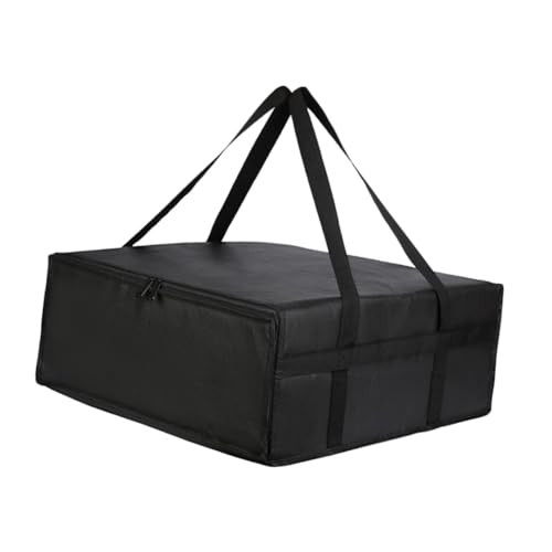 MagiDeal Pizza Carrier Pizza Insulated Bag Professional for Deliveries Grocery Tote Food Delivery Bag for Commercial Outdoor Catering, 50x50x15CM