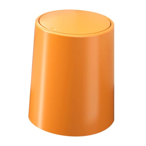 Outanaya Garbage Can Waste Container Desktop Waste Garbage Bin Dog Proofs Trash Bin Vanity Waste Bin Hotel Trash Can Under Desk Trash Can Bathroom Wastebasket Garbage Holder Plastic Orange