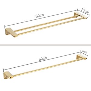 Towel Racks, for Bathroom Lightweight Bath Towel Rack Wall Shelf Bathroom Towel Rack/Double Rod/Double Pole/a