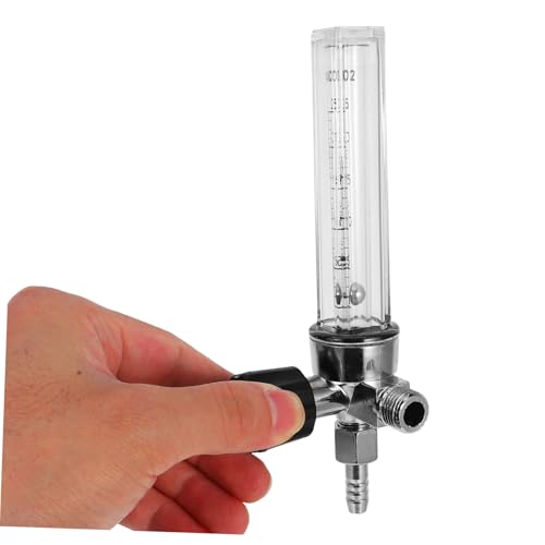 OKUMEYR 2pcs Barometer Flowmeter for Home Gas Flowmeter Gas Flow Meter Measurement Tool Air Flow Meter Flowmeter Argon Flowmeter Tube for Air Argon Flowmeter Regulator Transparent Plastic