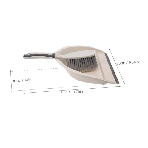 MUCKLILY 1 Set Broom Dustpan Broomstick Hand Held Broom Mini Dustpan and Brush Mini Dust Pan and Brush Portable Broom Household Brooms Handheld Broom and Dustpan Mini Hand Broom Pan Plastic