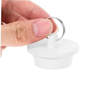 IWOWHERO Kitchen Water Plug Shower Faucet Cover Bath Tub Drain Stoppers Pool Plug Caps Sink Stopper Drain Plug Drain Cover Tub Stopper Bathtub Drain Stopper Sink Bathtub Plug Rubber White