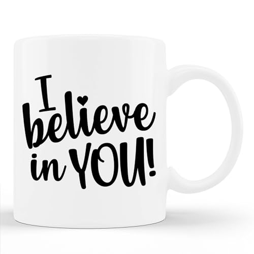 HALAM DECOR Womens Teacher Test Day I Believe In You Testing Exam Proctor Cup 11oz White Mug