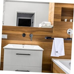 Towel Racks, Towel Rack Sets Nail Free Towel Rack Metal Cabinets Kitchen Cabinet Bathroom Towel Adhesive Hanger Bath Towel Rack Practical Towel Rack/Black*2Pcs/45 * 7 * 3Cm*2Pcs