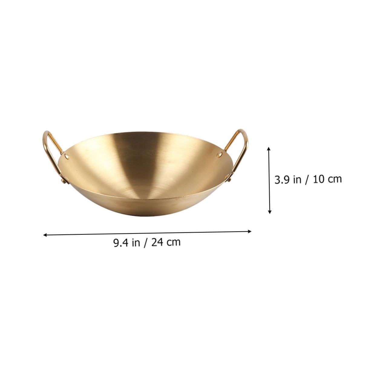 Garneck Amphora Golden Pot Frying Pan Ramyun Pot Ramen Noodles Pan Soup Pan Seafood Making Seafood Pot Cooking Utensil Stainless Pot Golden Ramen Pot Omelet Paella Pans Stainless Steel