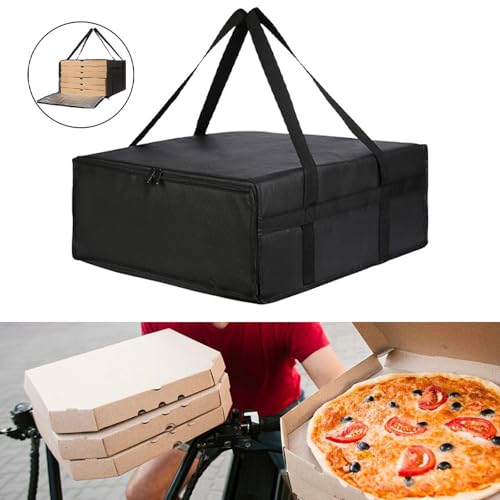 YWJLQH Pizza Carrier Insulated Develivey Bag Lightweight for Hot and Cold Food Food Warmer Food Delivery Bag for Camping Commercial, 50x50x15CM