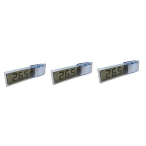 besportble 3pcs sucker thermometer digital thermometer fish tank sucker measuring tool hygrometer for reptile tank reptile thermometer fish tank accessories fish tank temperature meter silver