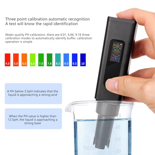 Comprehensive Water Monitors 5 In 1 Salinities Temperature Meter Simple Use Upgrades For Drinking Water Testing