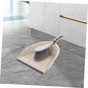 MUCKLILY 1 Set Broom Dustpan Broomstick Hand Held Broom Mini Dustpan and Brush Mini Dust Pan and Brush Portable Broom Household Brooms Handheld Broom and Dustpan Mini Hand Broom Pan Plastic