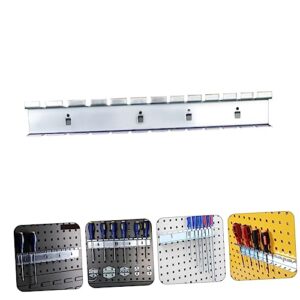 PartyKindom 1pc Screwdriver Holder Hook Tool Garage Wall Tool Rack Shovel Holder for Garage Screwdriver Shelf Screwdriver Case Tool Organizer Wall Mount Hook Hanger Steel Galvanized Silver