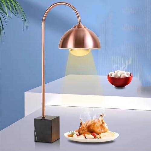 250w Catering Heat Lamp, Food Warmer Lamp, Food Heat Lamps, Marble Base, All-Round Insulation, for Restaurant Kitchen Food Service Buffet Home