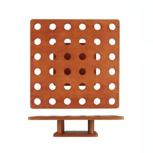 Argzm Convenient Ice Cream Display Stand with Detachable Structure Square Sushi Shelf with Holes for Parties and Gatherings