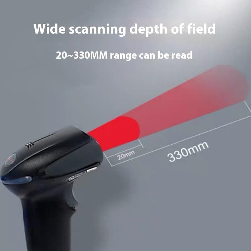 1900GHD Barcode Scanner QR Code Scanner, Industrial Warehouse, Automobile 4S Store, Certificate of Conformity, DPM Laser Engraving Wireless Scanner