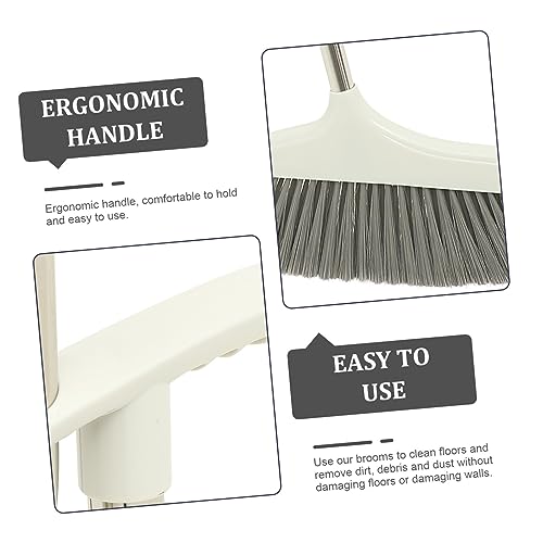 Gogogmee 1 Set Office Broom Broom for Home Plastic Heavy Duty Broom The Pet Supple Broom Metal