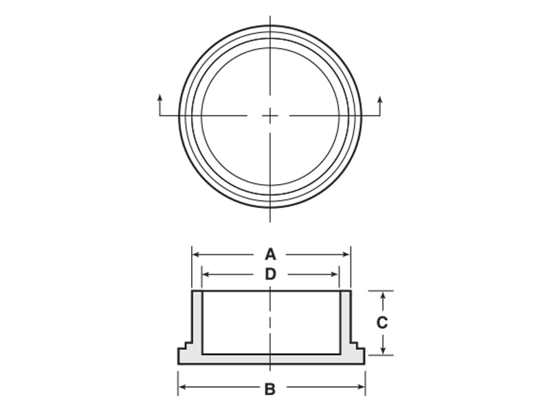 Caplugs EP-10 EP Series – Plastic Plug for Threaded Connectors, 40 Pack, Yellow LD-PE, Nominal Thread Size 5/8"-24 Flanged, Dust & Impact Protection, Fit Smooth Cylindrical Surfaces, Easy Removal