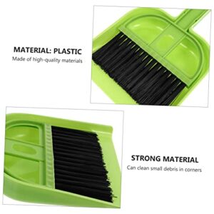 NULYLU 6 Sets Broom Dustpan Set Tiny Cleaning Broom Whisk Broom for Car Mini Hand Broom Small Broom Brush Desktop Cleaning Supplies Desk Mini Broom Brush Screen Cleaning Kit Pet Plastic