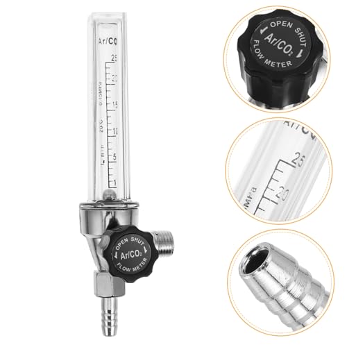 OKUMEYR 2pcs Barometer Flowmeter for Home Gas Flowmeter Gas Flow Meter Measurement Tool Air Flow Meter Flowmeter Argon Flowmeter Tube for Air Argon Flowmeter Regulator Transparent Plastic